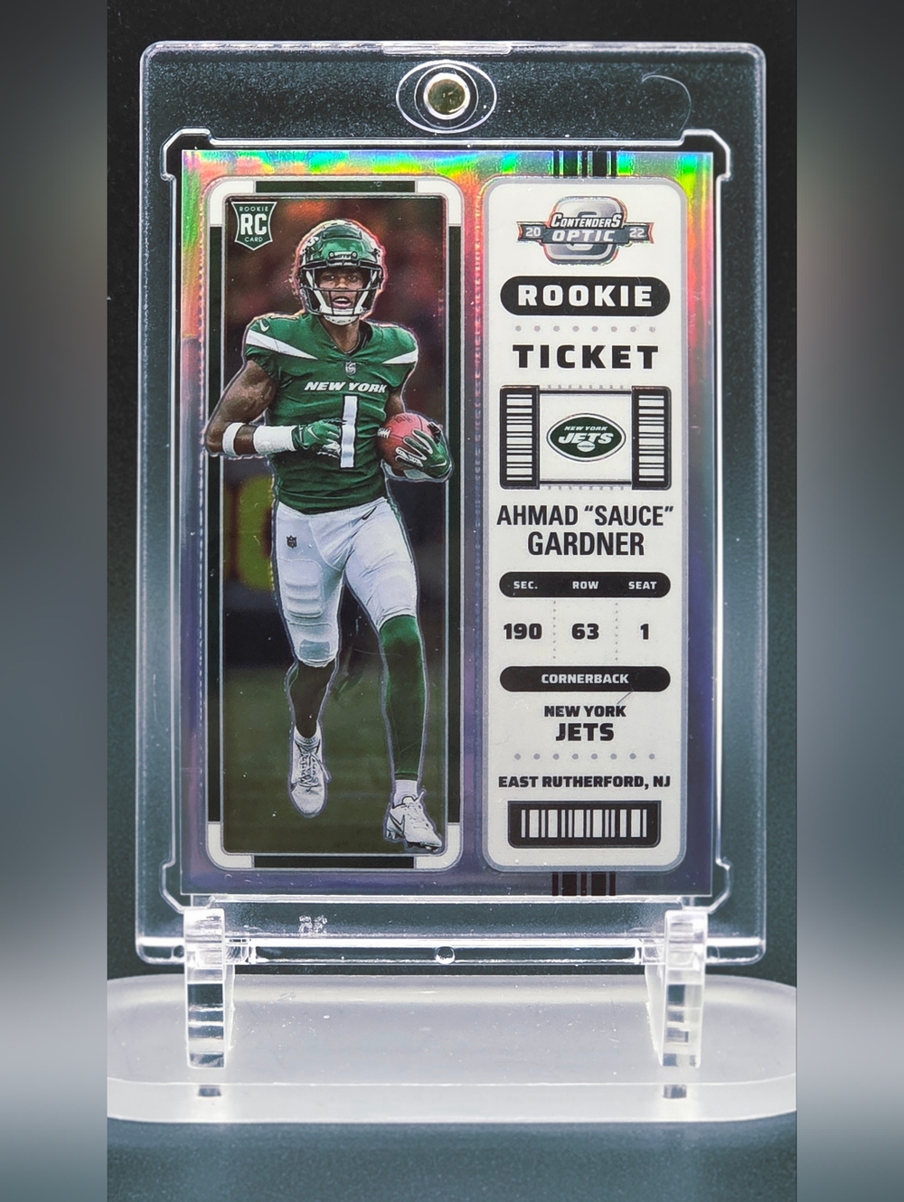 Ahmad “Sauce” Gardner – 2022 Contenders Optic Rookie Ticket – Jets